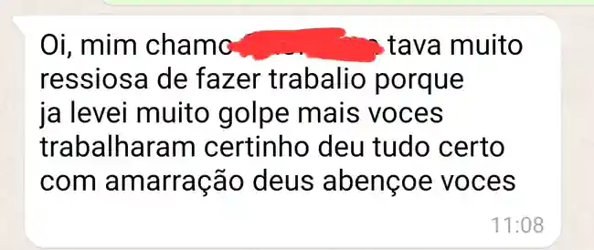 Relato de cliente da Ritualistique sobre amarração amorosa